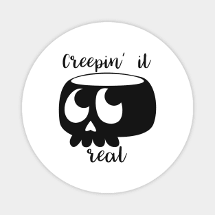 Funny Halloween Skull Magnet